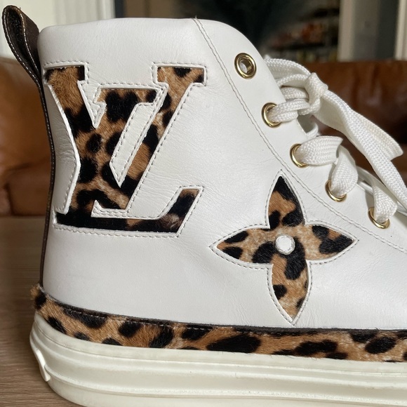 Authentic Louis Vuitton cheetah print high tops size 37 = 7 - Picture 2 of 10